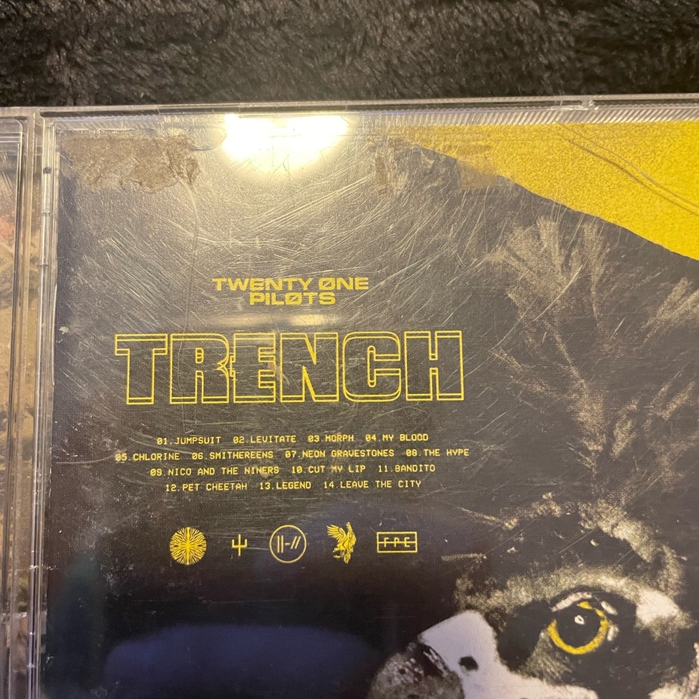 Twenty One Pilots "Trench" CD — Black & Yellow Cover